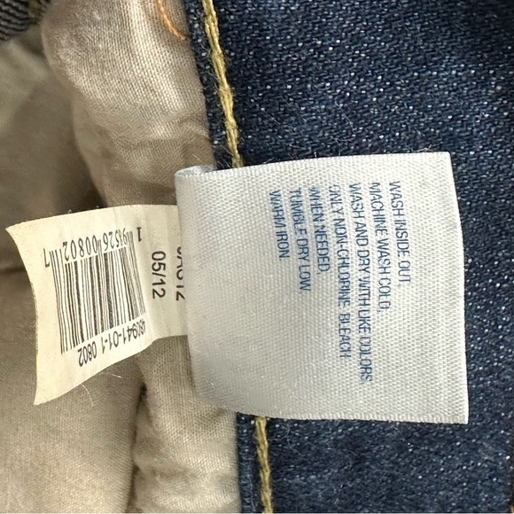 Womens Old Navy Diva 8 Medium Jeans Low Rise Denim Navy Blue Straight Stretch - Picture 12 of 13